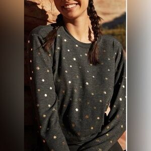 Aerie Gold Star Sweatshirt NWT